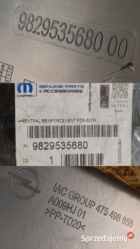 OPEL CORSA F 19 PAS GÓRNY WZMOCNIENIE GRILLA Pleszew sprzedam