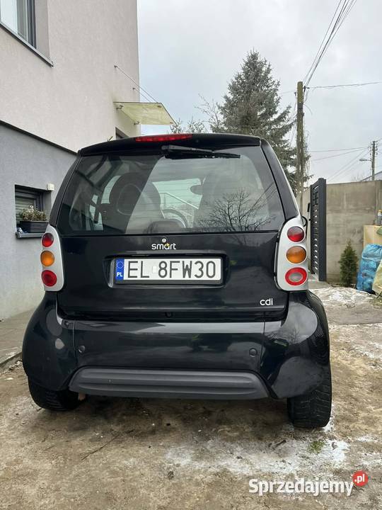 SMART FORTWO 2000 08 CDI automat długie opłaty 229478km Fortwo Smart Zgierz