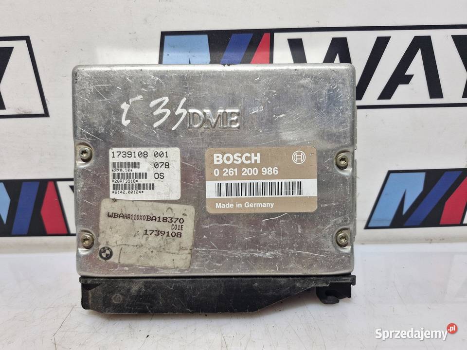 BMW E34 MODUŁ STEROWNIK SILNIKA DME 1739108 Komputery