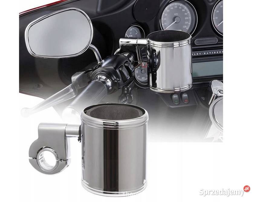 CHROMOWANY UCHWYT NA NAPÓJ DO MOTOCYKLA sprzedam