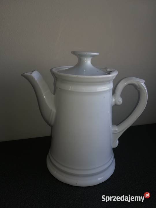 Biały porcelanowy dzbanek porcelana śląska Gdańsk