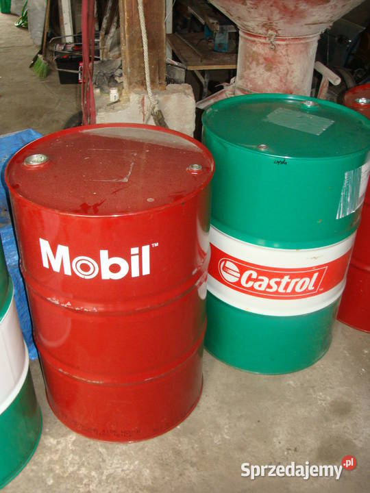 Beczki 200l stalowe metalowe oleju czyste na Wieluń sprzedam