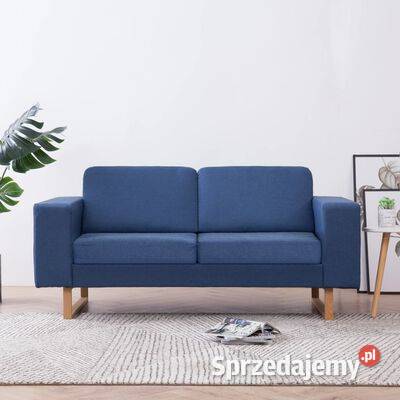 vidaXL 2osobowa sofa tapicerowana tkaniną Warszawa sprzedam