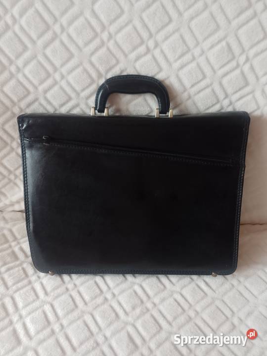 Real Leather Skórzana teczka aktówka torba do Kraków