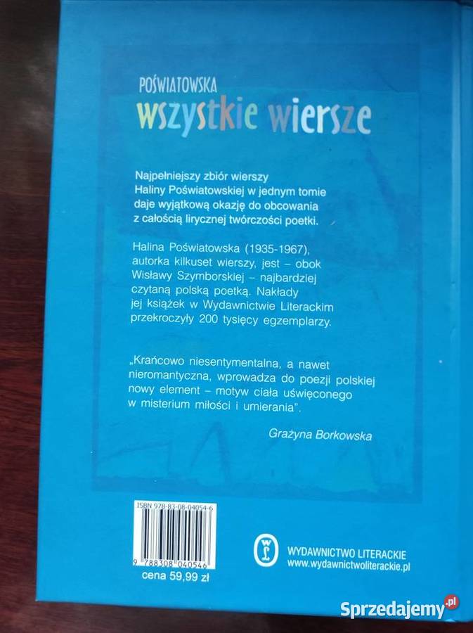 Wszystkie wiersze Halina Poświatowska twarda świętokrzyskie Kielce