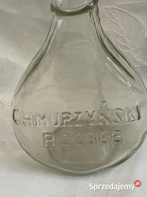 Zabytkowa butelka flakonik szkło formowane okres Kraków sprzedam