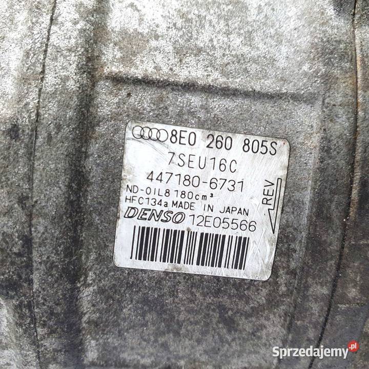 SPRĘŻARKA KLIMATYZACJI Audi A4 B6 A6 C5 FL 30 V6 Chełm