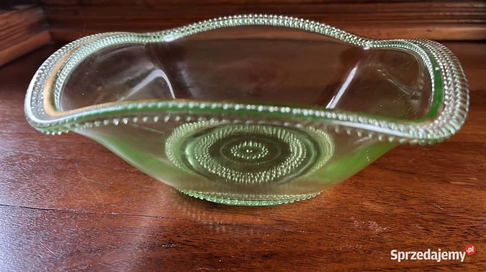 Salaterka miska owocarka Szkło zielone Gdańsk