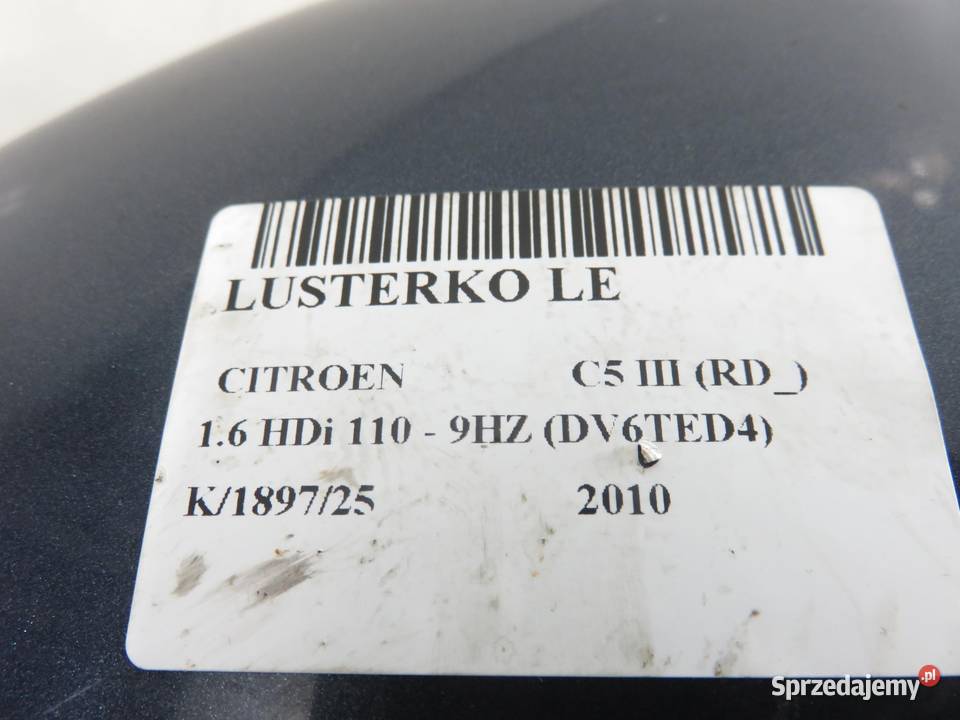 LUSTERKO LEWE CITROEN C5 III 10 PIN KGN