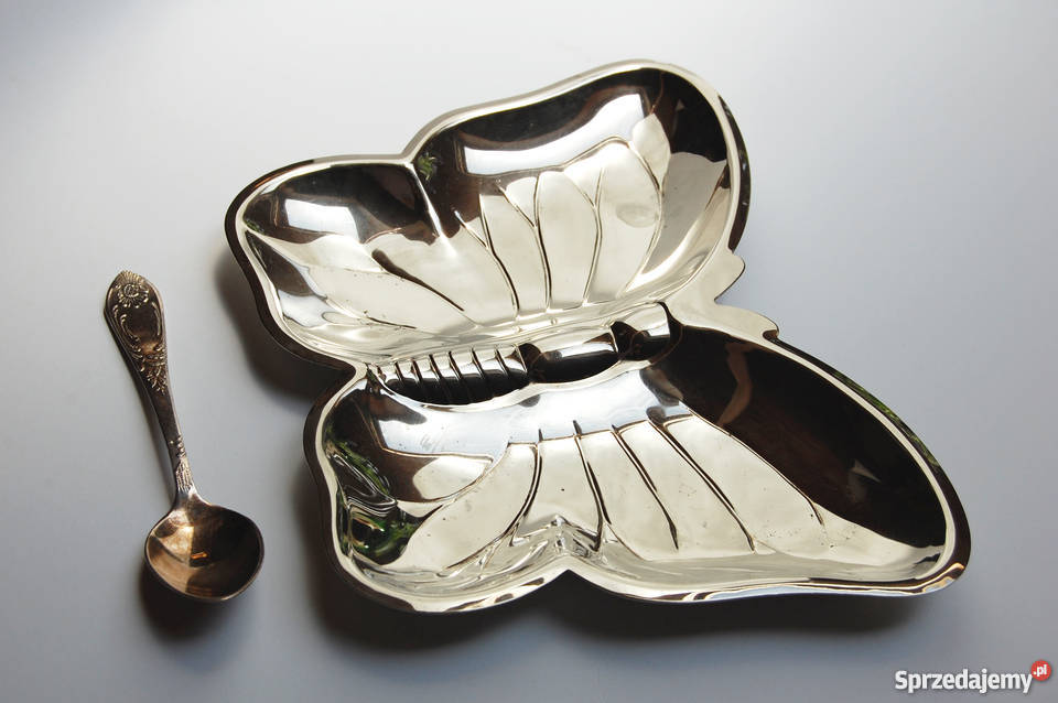 Patera motyl stal lata 80 Niemcy vintage design