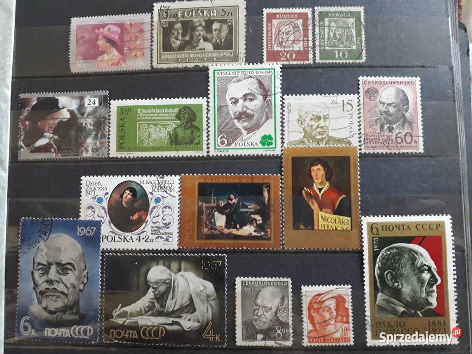 znaczki pocztowe znani ludzie małopolskie Kraków sprzedam