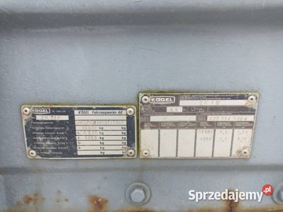 Sprzedam przyczepę Kogel Ozorków