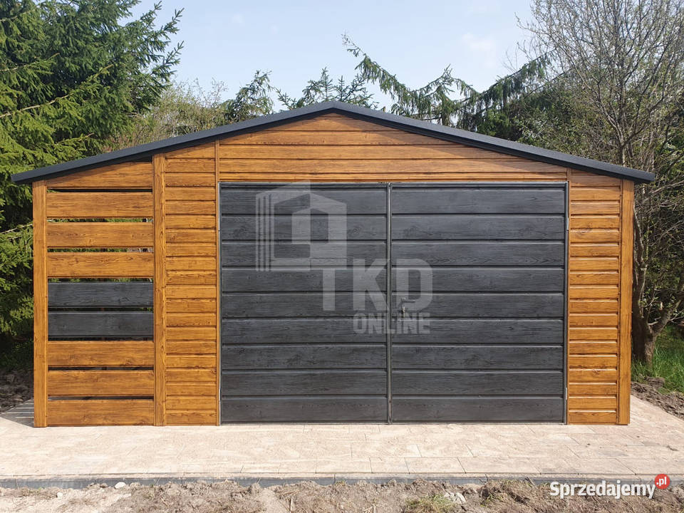 Garaż Blaszany 4x5 wiata 1x5 Brama okno rynny Szczecinek