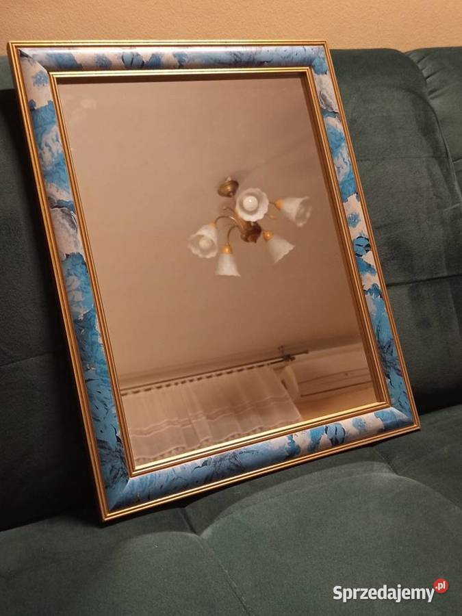 Lustro w ładnej stylowej ramie Vintage 37 x47 wielokolorowy Warszawa sprzedam