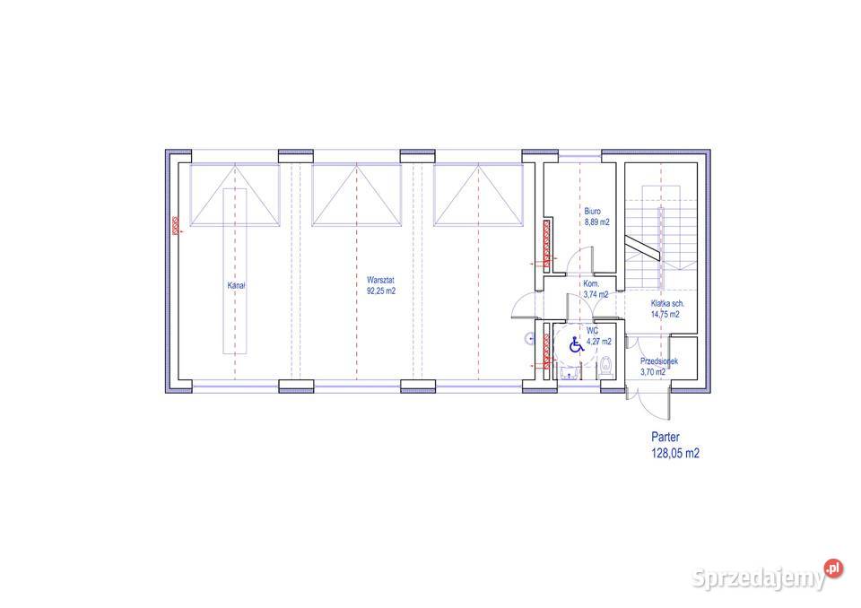 Budynek usługowo handlowy Nowy Sącz małopolskie