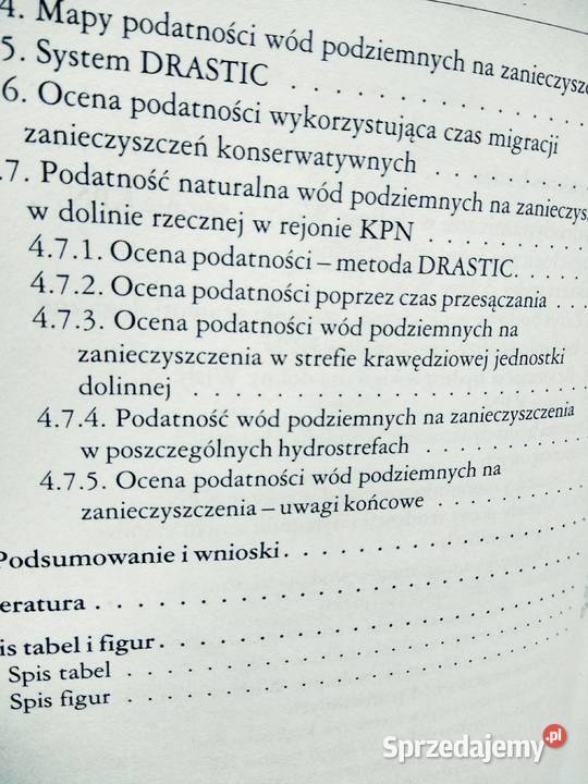 Ocena podatności wód podziemnych Krogulec Warszawa sprzedam