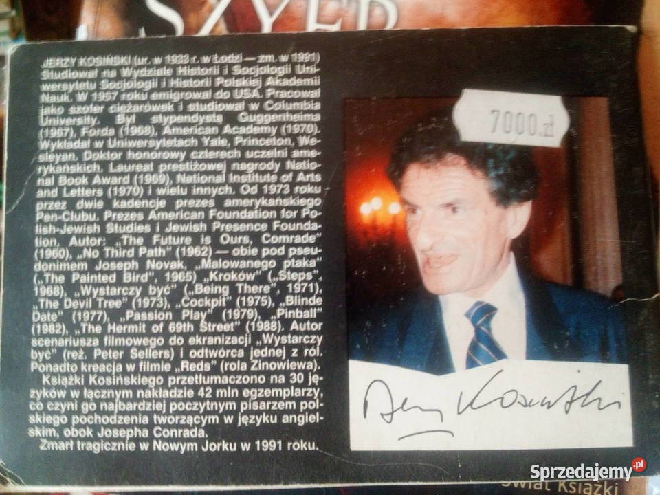 Śmierć w Cannes Jerzy Kosiński miękka Warszawa