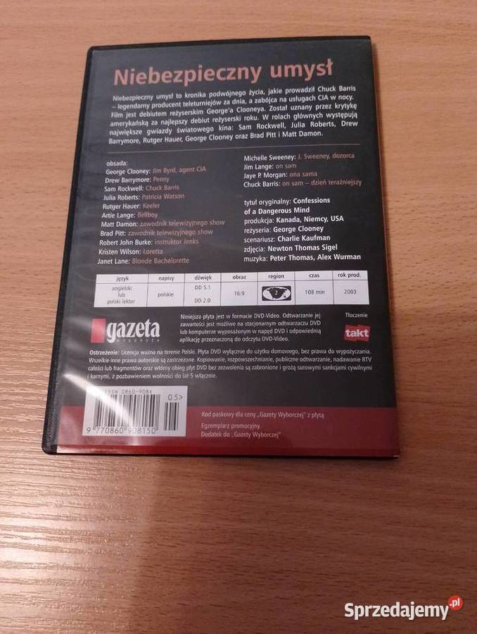 FILM Niebezpieczny umysł reż George Clooney wielkopolskie Złotniki