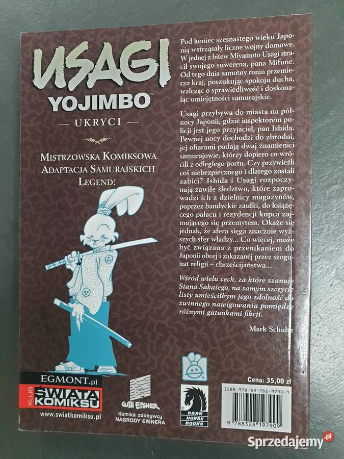 Usagi Yojimbo Ukryci Stan Sakai Gdynia