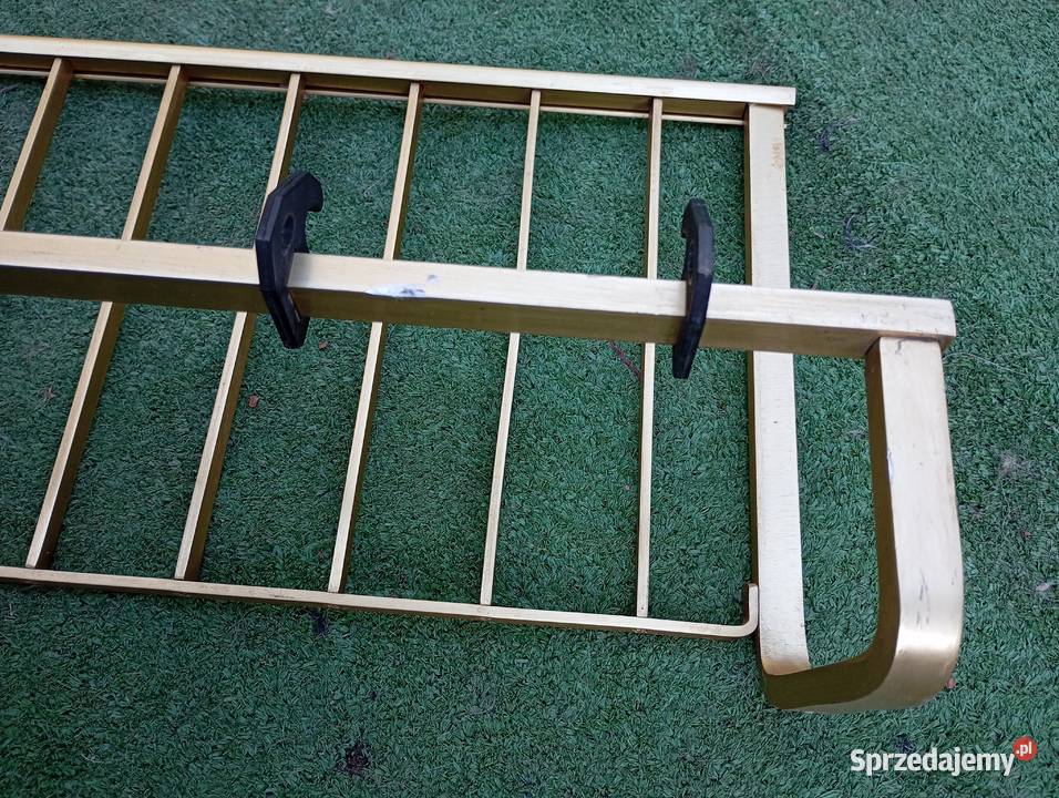 Wieszak ścienny PRL Vintage metalowy srebrny 90 wielkopolskie sprzedam