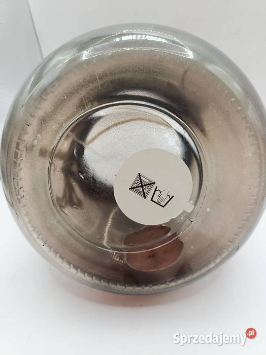 Szklana dekoracja do ogrodu słój lampion Zamość