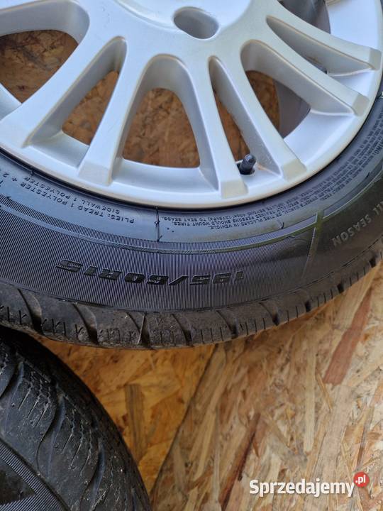 VOLVO FELGI ALUMINIOWE ET44 6Jx15 4X108 OPONY Słowikowo