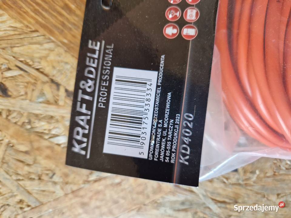 Przedłużacz ogrodowy 2x075mm 20m KD4020 Głogowa