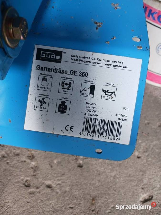 Glebogryzarka spalinowa gde Łukawa sprzedam