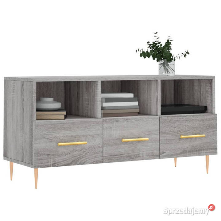 Szafka pod telewizor szary dąb sonoma 102x36x50 mazowieckie Warszawa