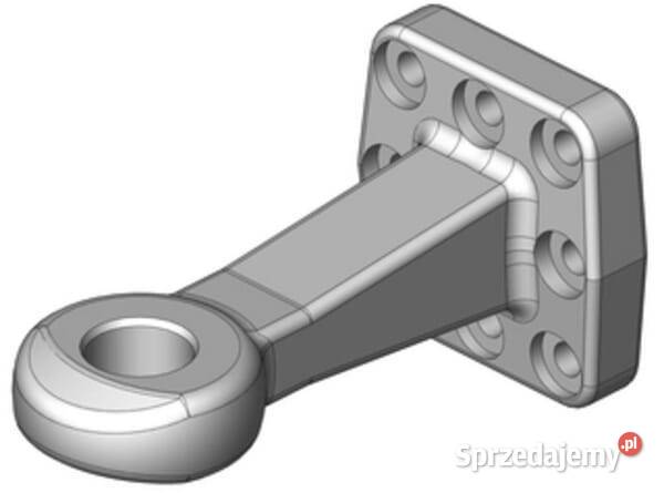 Zaczep oczkowy 50 mm LKW 110x100 DIN74053 ECER55 małopolskie Kamionna