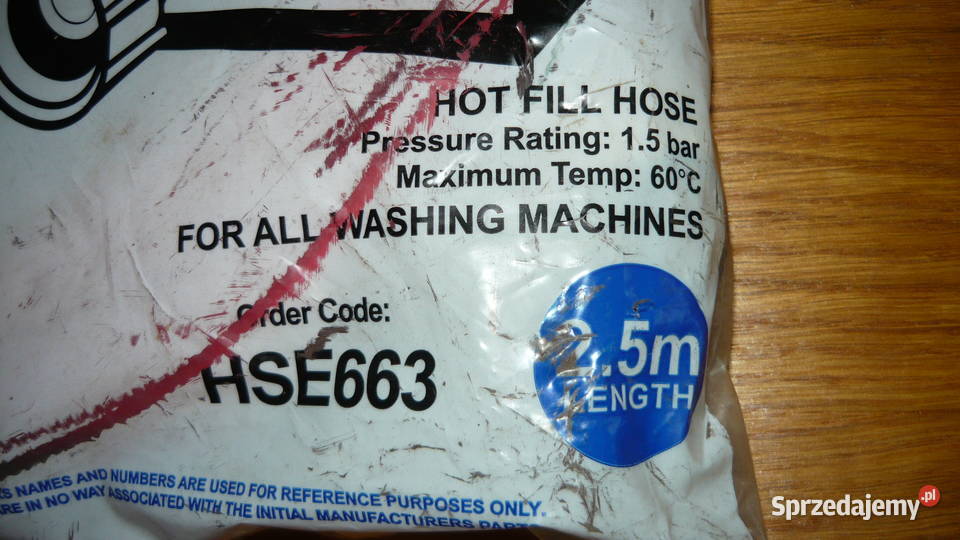 Wąż szlauch do pralki wody przewód Sokółka