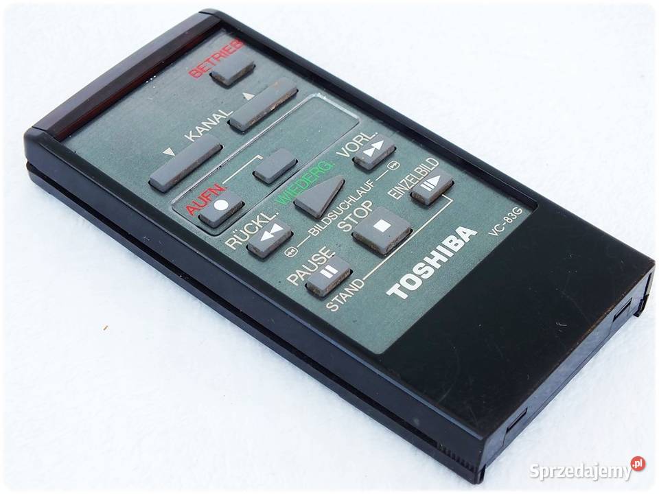 Pilot TOSHIBA VC83G do magnetowidów VHS ORYGINAŁ Żary