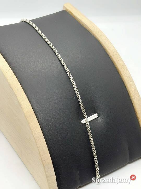 Srebrna bransoletka pr 925 17g Długość 22