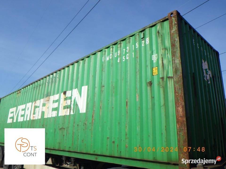 Kontener morski magazynowy budowlany 40 HC 40 DV Konin sprzedam