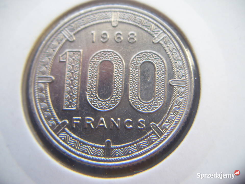 Stare monety 100 frank 1968 Afryka Równikowa