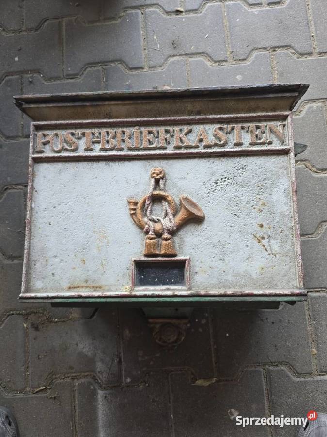 Skrzynka pocztowa żeliwna solidna wielkopolskie Murowana Goślina