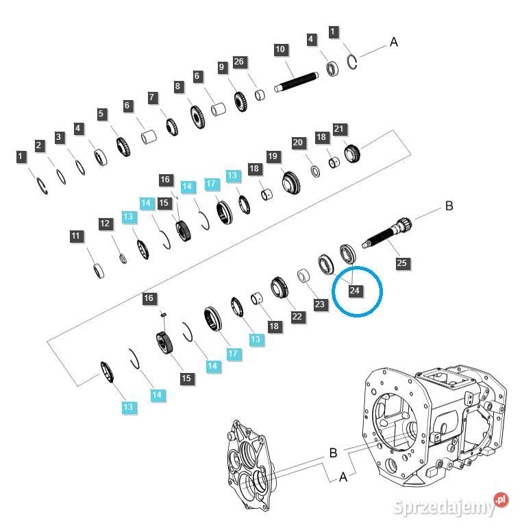 Łożysko kulkowe A0862082 LS Tractor 40012925 Tajęcina