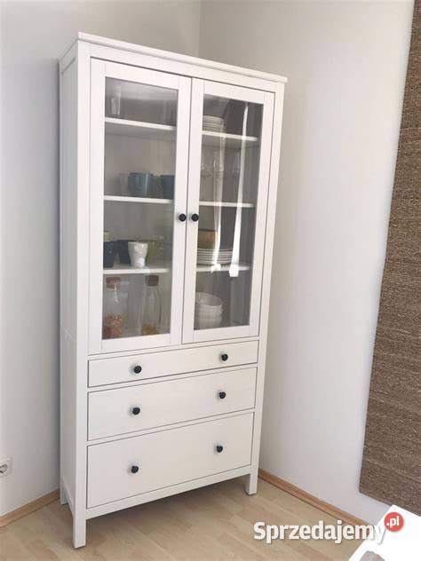 Regaly IKEA HEMNES drewno witryna sekretarzyk Warszawa sprzedam