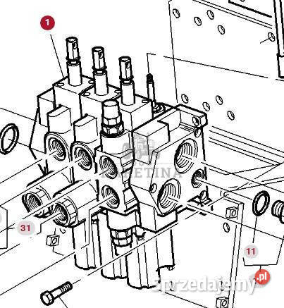 Massey Ferguson 8160 Rozdzielacz Hydrauliczny 3 Jastrzębniki sprzedam
