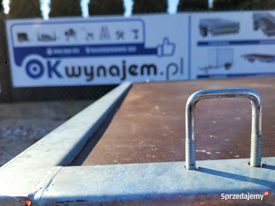 Wypożyczalnia Wynajem przyczep 2024 WIOLA Do samochodów osobowych Nasiegniewo