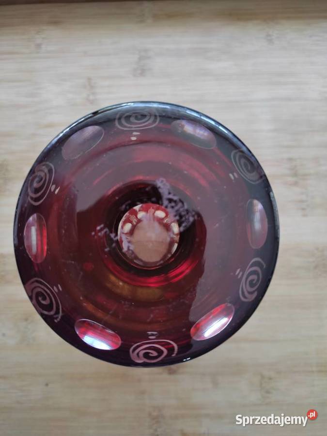 Kryształowy kielich dekoracyjny proj Egermann Białystok