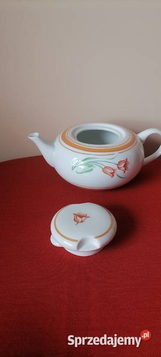 Dzbanek porcelanowy Płaski Tulipan dolnośląskie Wałbrzych