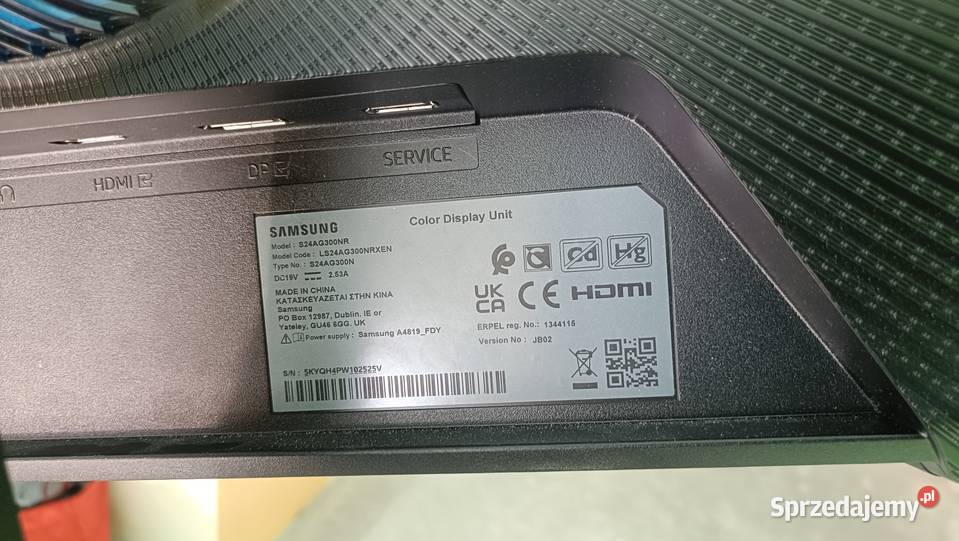 SAMSUNG Monitor S24AG300 Monitory i projektory wielkopolskie Poznań
