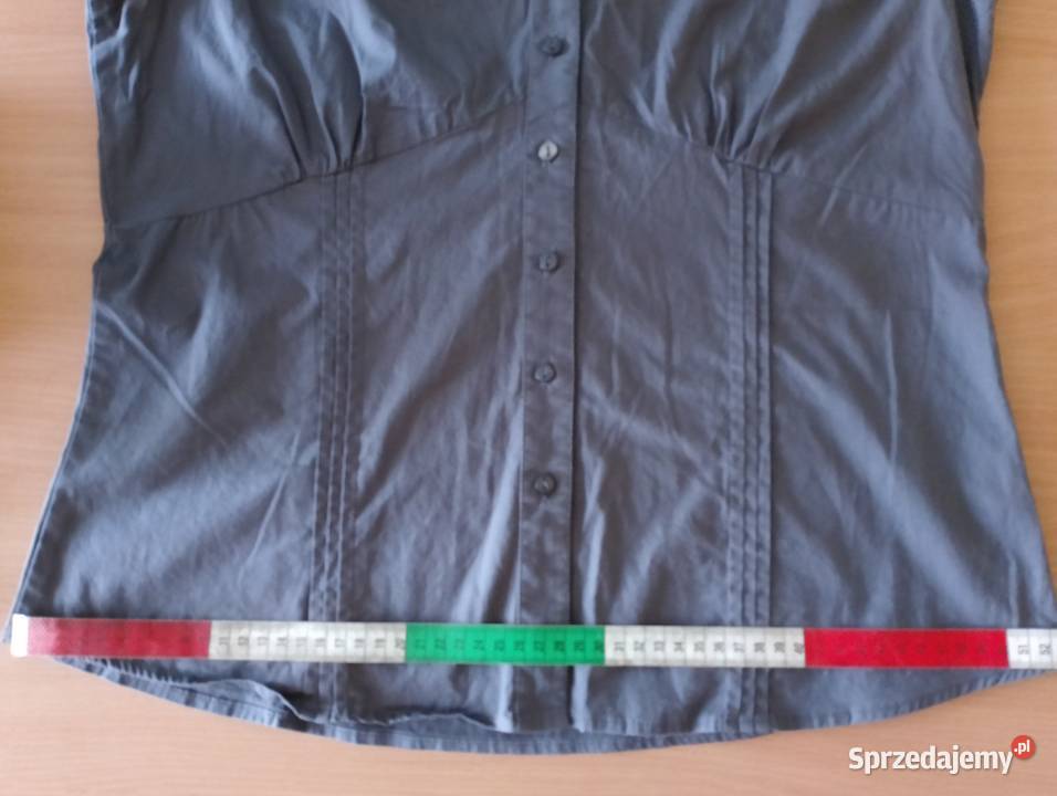 BLUZKA szara z krótkimi rękawami wdzianko Oborniki