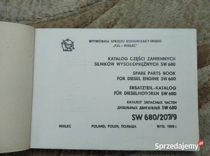 Katalog części silników wysokoprężny SW 6802079 Lublin