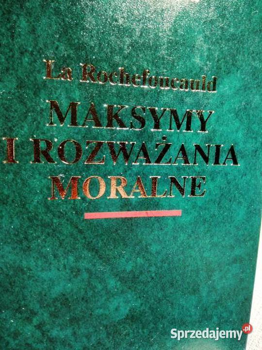 Maksymy rozważania moralne książki antykwariaty Warszawa