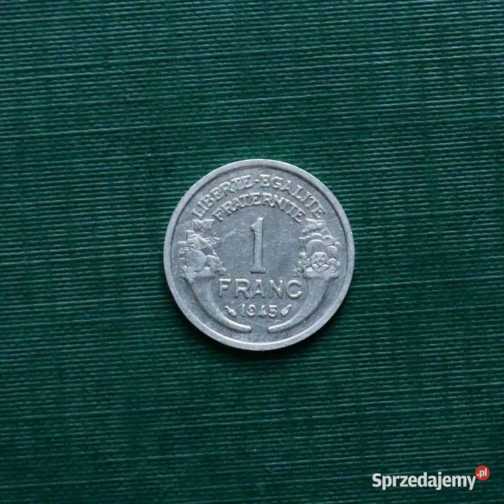 FRANCJA 1 frank 1945r Bez znaku menniczego Gliwice