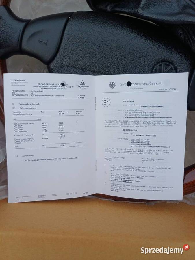 Nowa Oryginalna drewniana kierownica Votex Vw Liskowate sprzedam