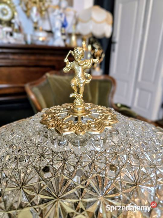 Lampa Salonowa szklana Lampka nocna kryształowa Oświetlenie Kalisz