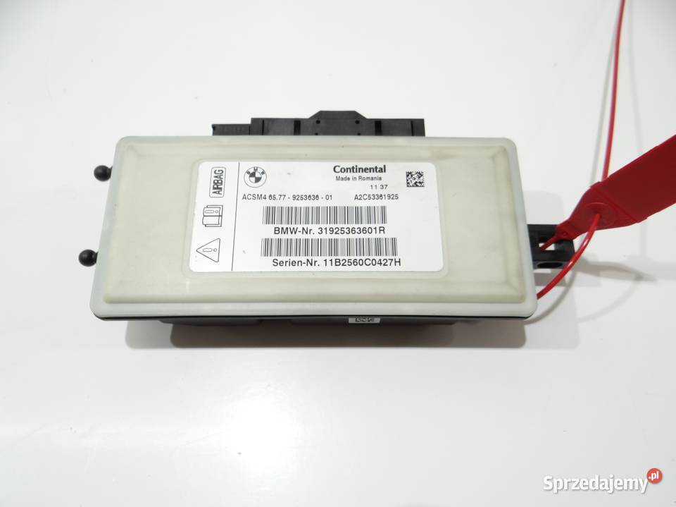 MODUŁ STEROWNIK PODUSZEK POWIETRZNYCH BMW X3 F25 Strzyżewice